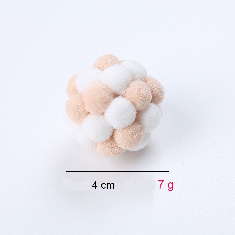 Bola de pelúcia interativa para gatos