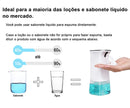 Porta sabonete líquido com sensor automático