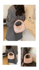 Bolsa feminina transversal couro PU