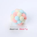 Bola de pelúcia interativa para gatos