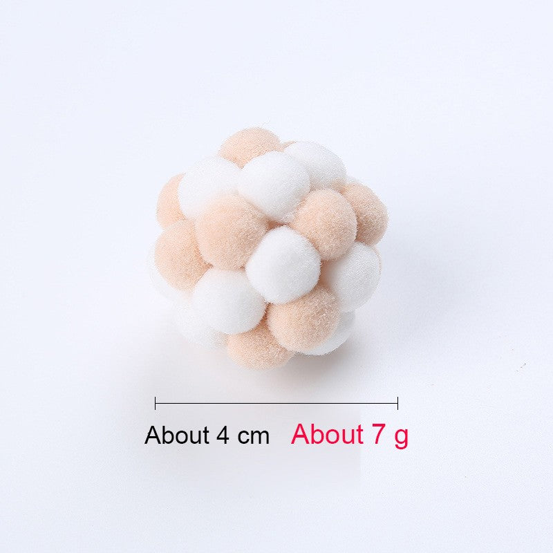 Bola de pelúcia interativa para gatos