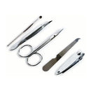 Kit Manicure Cuidados Pessoais Compacto Com 5 Peças Aço Carbono no Estojo