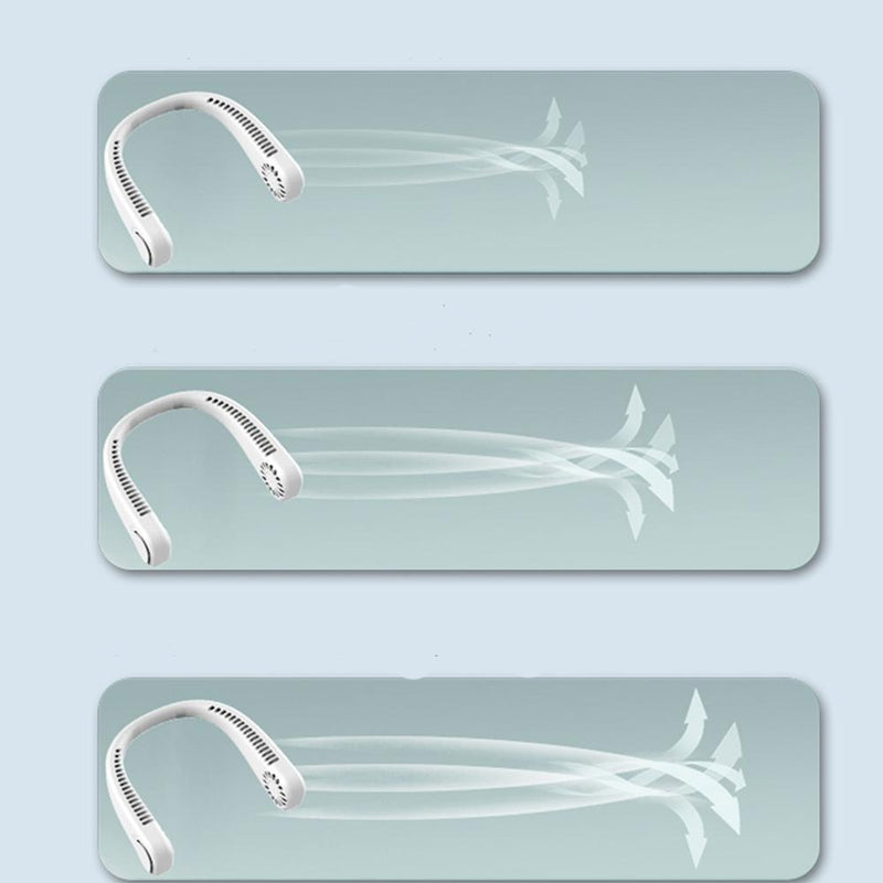 Ventilador de Pescoço Ombro Sem Lâmina Portátil Recarregável Mãos Livres